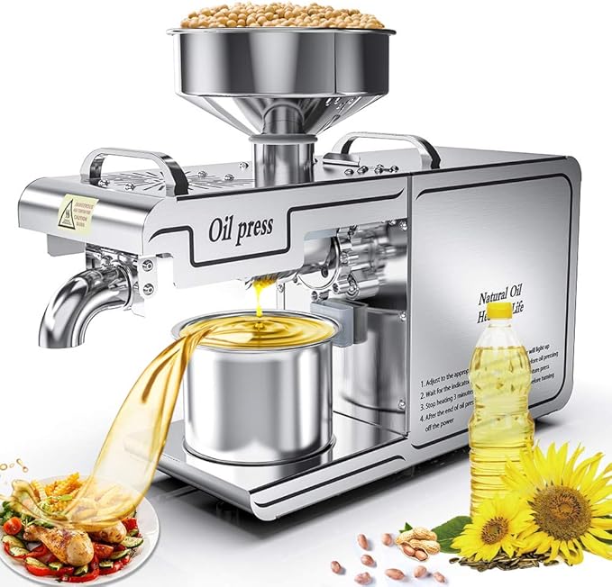 RBAYSALE Oil Press Machine Automatic Oil Extractor