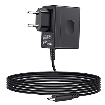 ECHTPower Nintendo Switch Netzteil, Nintendo Switch PD Typ-C Wand Reise Charger, Nintendo Switch Ladegerät mit TV-Modus Unter