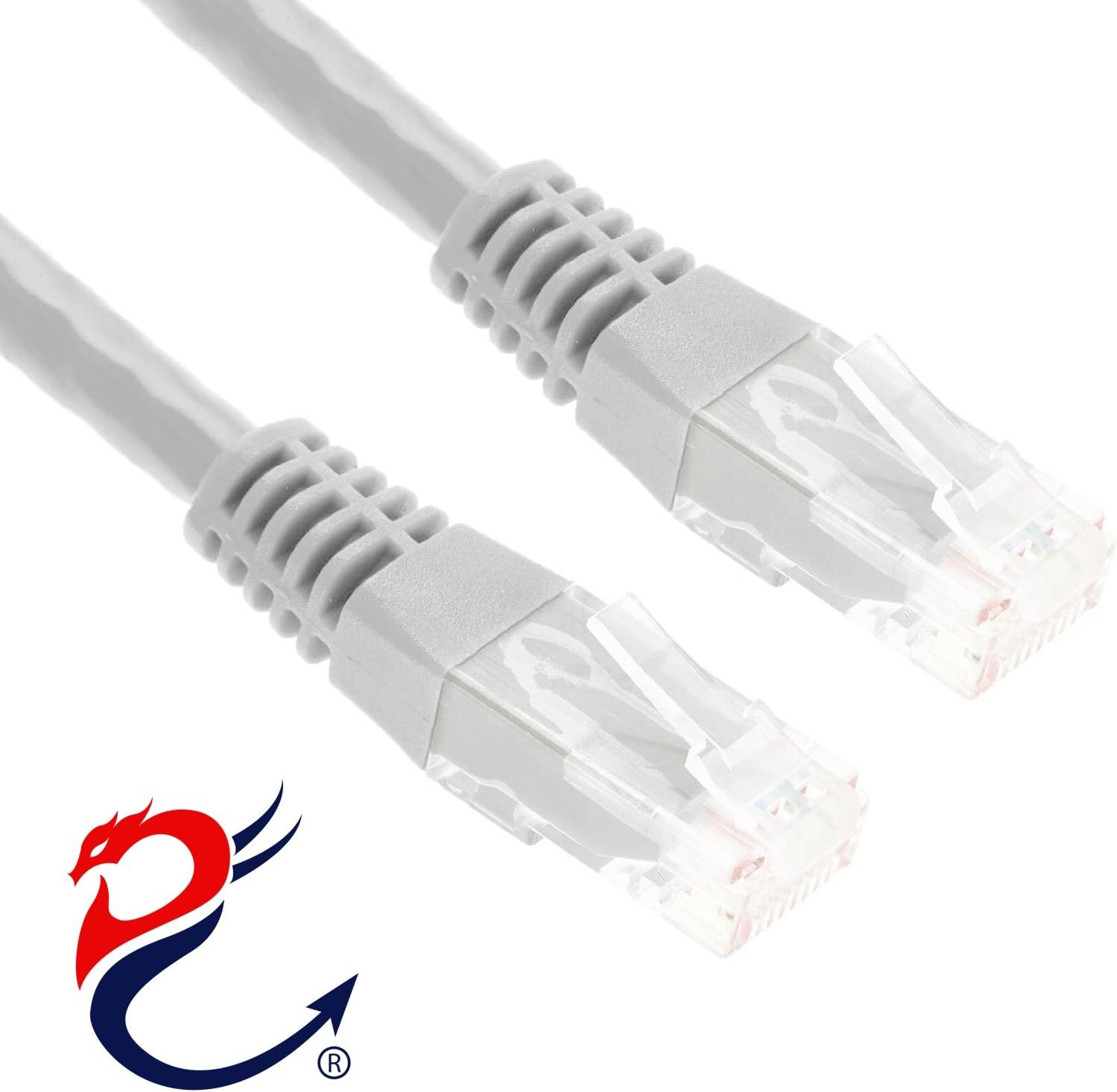 DragonTrading 5 Metre Cat5e Ethernet Cable, Cat5e Ethernet Enhanced High Speed Network RJ45 UTP LAN, Grey