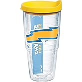 Tervis Made in USA Double Walled NFL Los Angeles Chargers Insulated Tumbler Cup Keeps Drinks Cold & Hot, 24oz, Colossal
