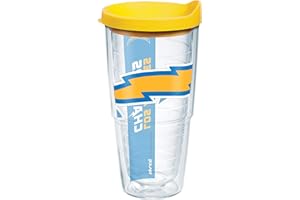 Tervis Made in USA Double Walled NFL Los Angeles Chargers Insulated Tumbler Cup Keeps Drinks Cold & Hot, 24oz, Colossal