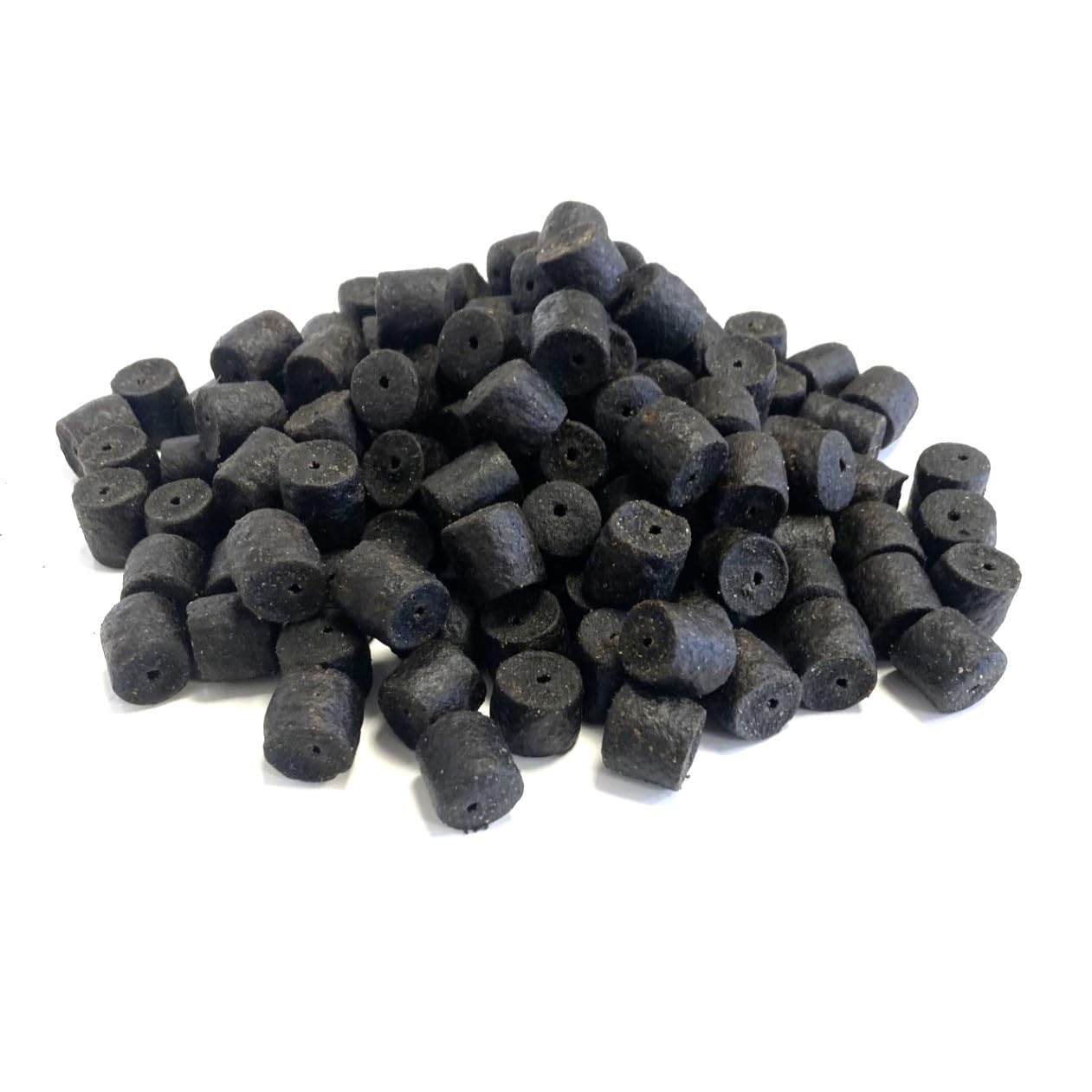Drilled Halibut Pellets Black 14mm 1kg Fishing Bait LGCB