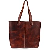 Londo Carmel Genuine Leather Tote Shoulder Bag for Women – Fashion Satchel, 13" & 14” Laptop, Vintage, Roomy Work Purse