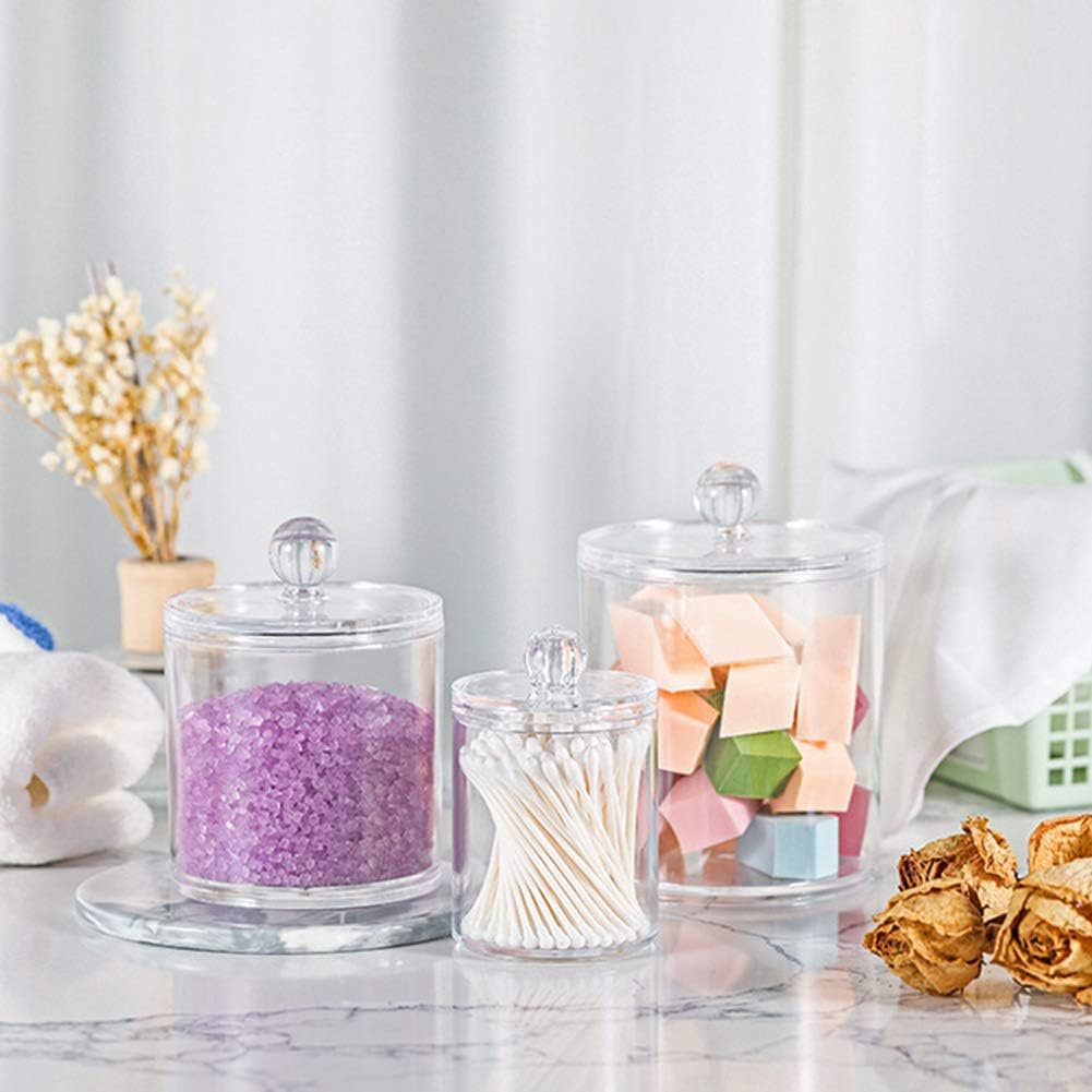 Athemeet 3PCS Organizador Discos Desmaquillantes,Almacenamiento de baño