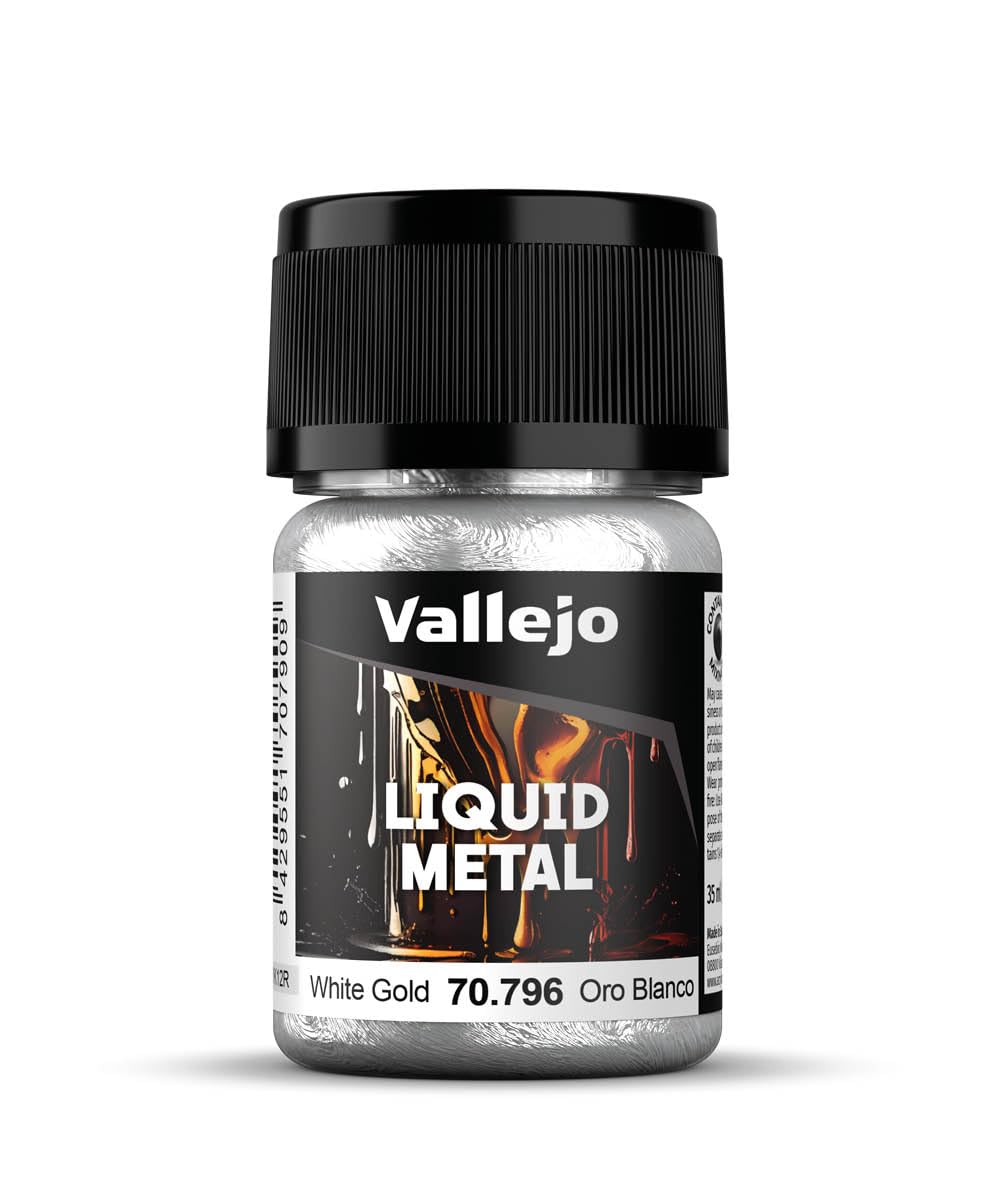 Acrylicos Vallejo 35 ml "Metals" Liquid Gold - White/Gold