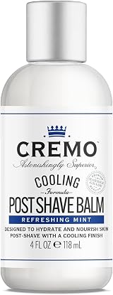 Cremo Cooling Post Shave Balm Men Refreshing Mint 118ml Fights Razor Burn view 1