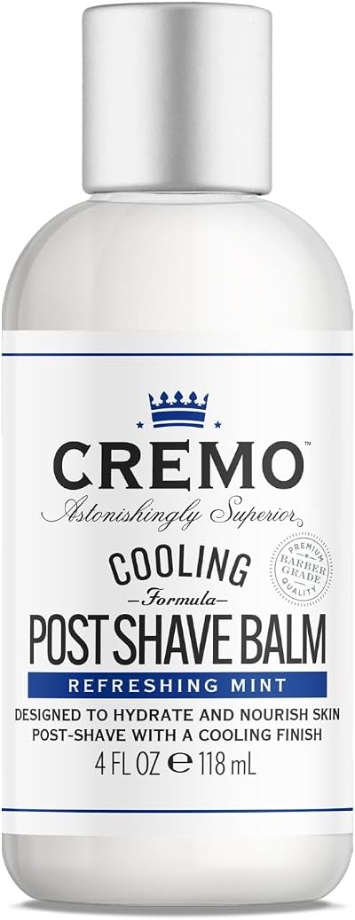 Cremo Cooling Post Shave Balm Men Refreshing Mint 118ml Fights Razor Burn
