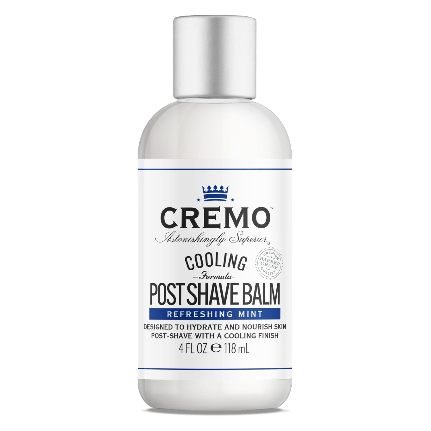 CREMO - Cooling Post Shave Balm For Men - Refreshing Mint Formula - 118ml - Fights Razor Burns