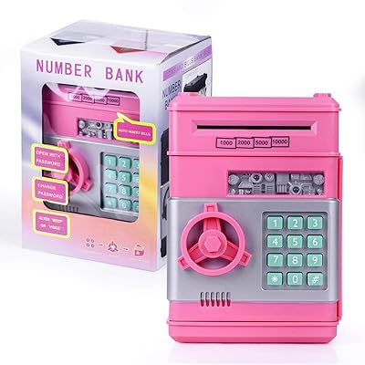 highttoy money box for girls ages 3 12 password atm savings money safe for girls birthday gifts for kids children electronic atm money bank for kids