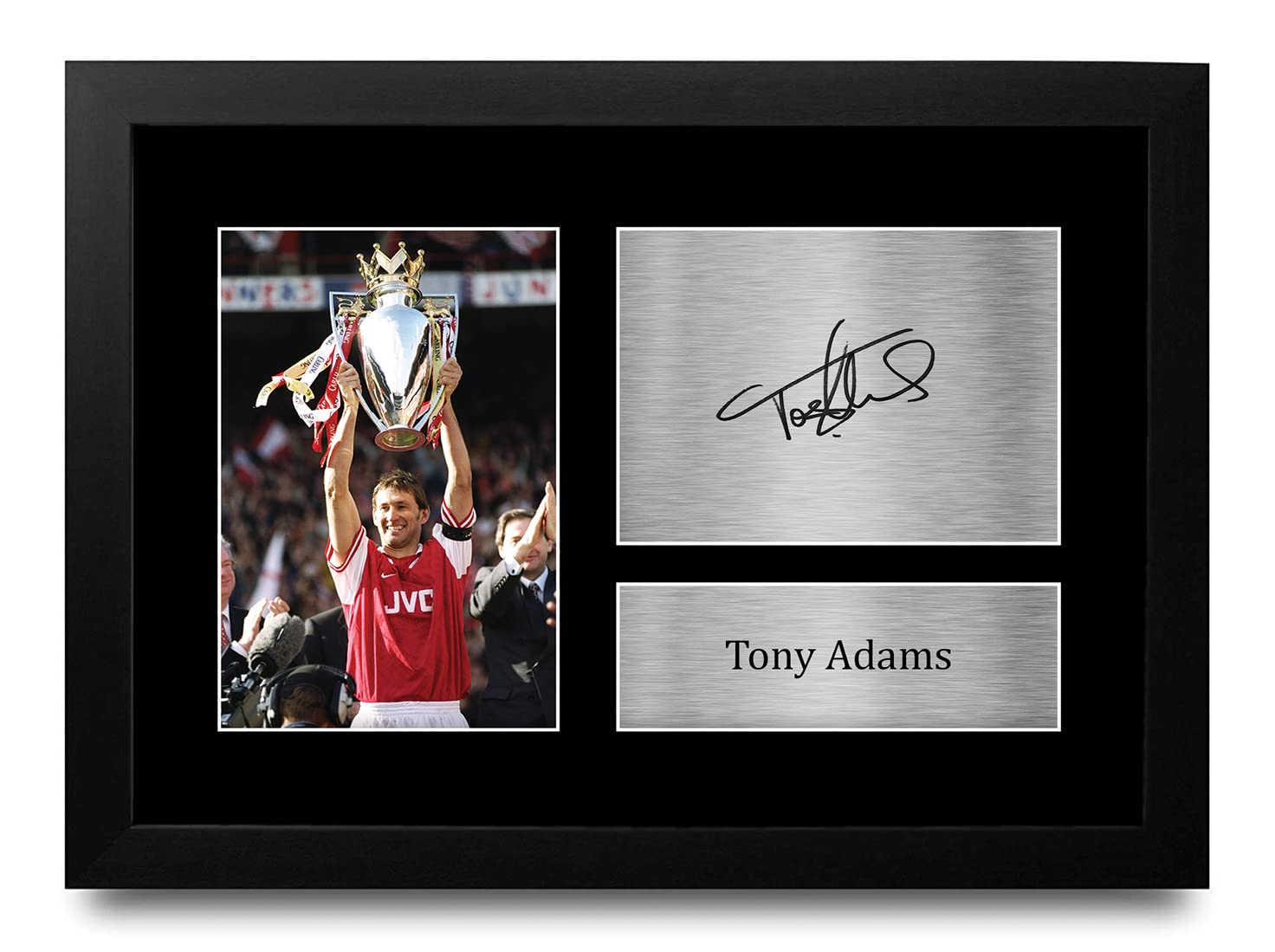 HWC Trading FR A4 Tony Adams Gifts Printed Signed Autograph Picture for Football Fans and Supporters - A4 Framed