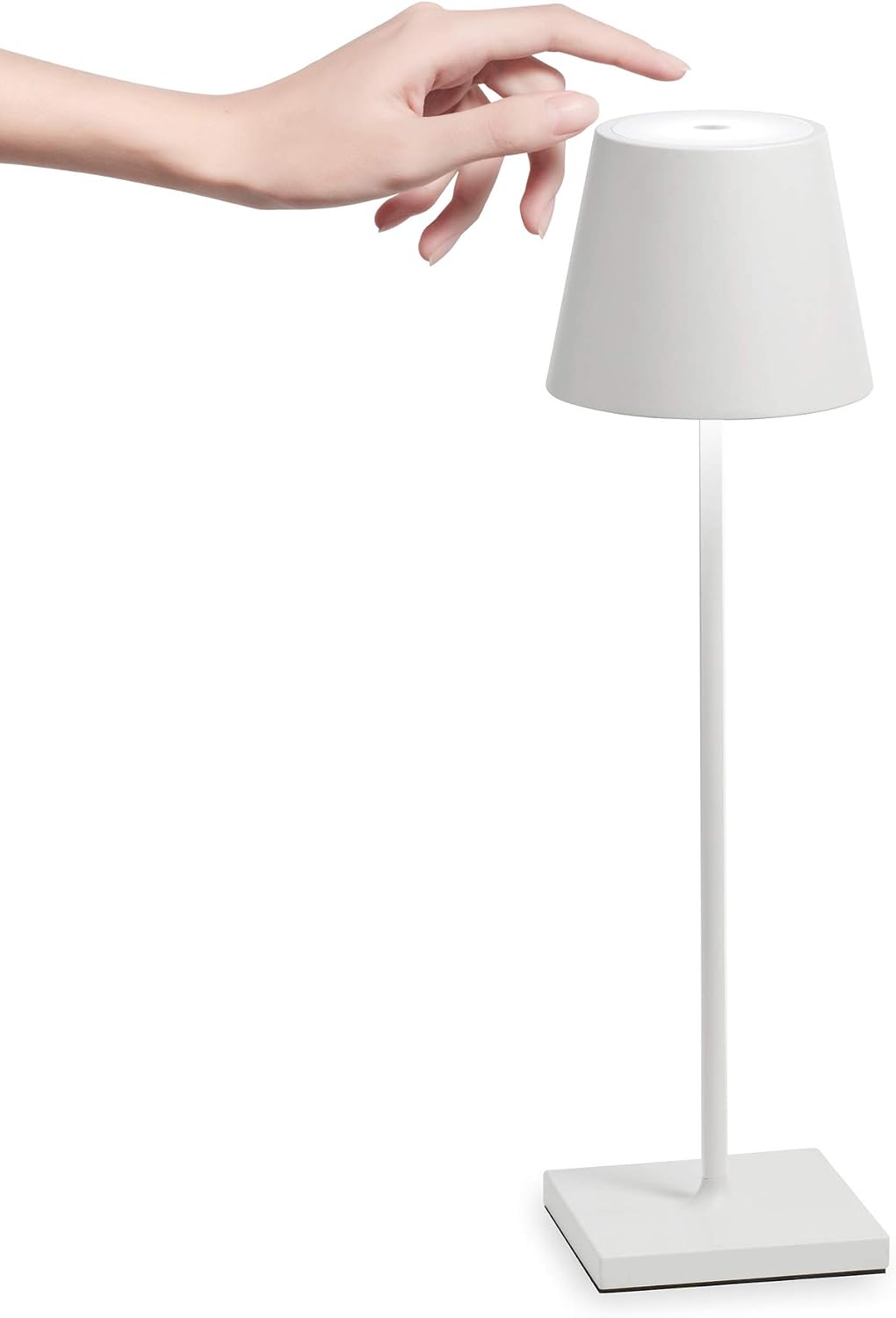 Zafferano ZAFPOLPRO-WH Poldina Pro Dimmable Wireless LED Table lamp in Aluminum, IP54 Protection, Indoor/Outdoor use - Image 3