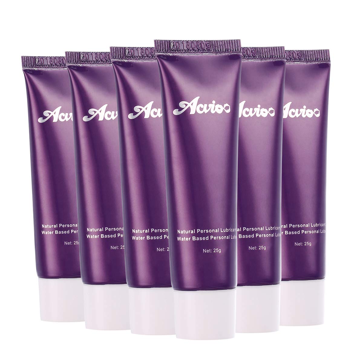 ACVIOO Water-Based Personal Lubricant, Super Slick Long Lasting Natural Wet Lube and Moisturizer for Lovers & Couples Size 25g (Pack of 6)