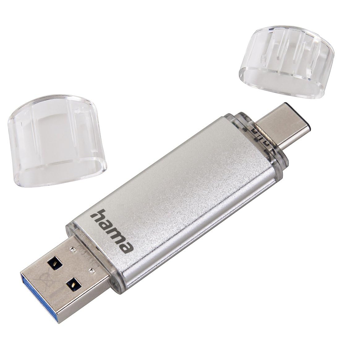 Hama 181075 |"C-Laeta" FlashPen, USB-C USB 3.1/3.0, 256GB, 70 MB/s, silver