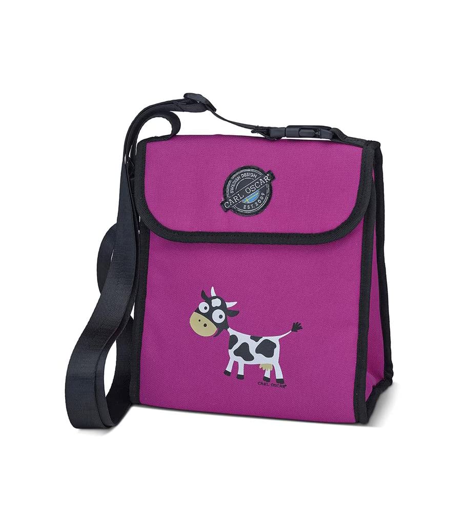 Pack n' Snack Cooler Bag Children's Lunch Pack, Insulated Bag, Cool Box, Removable Shoulder Strap, Capacity up to 5 Litres, 22 x 18 x 12.5 cm, Pink