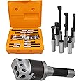 raseparter 2In Boring Head Set, 9-Pack Carbide Boring Bar Set, R8 Shank 1/2In Milling Milling Machine Accessories