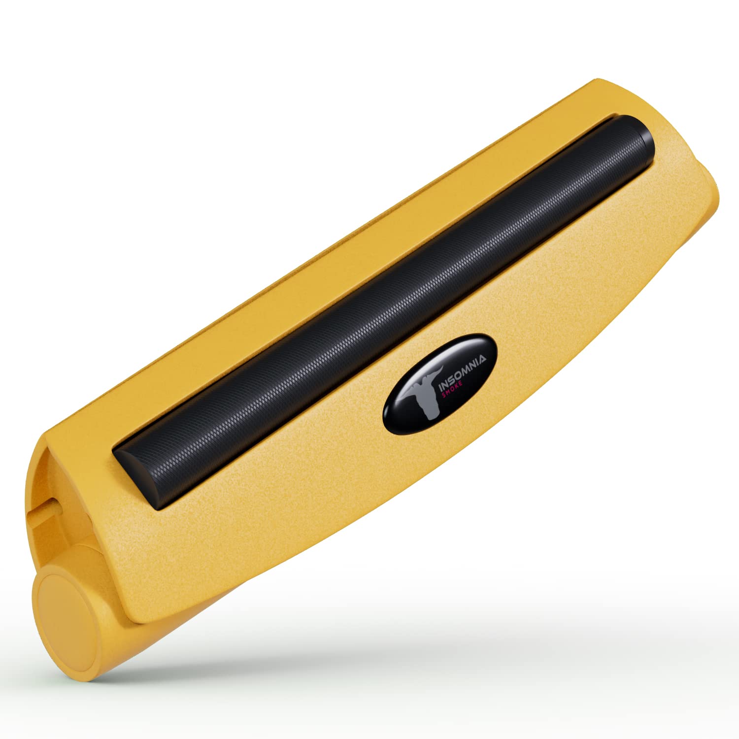 Insomnia Smoke Cigarette Rolling Machine | Tobacco Roller for King Size 110 mm Pre-roll Cone (King size, Yellow)