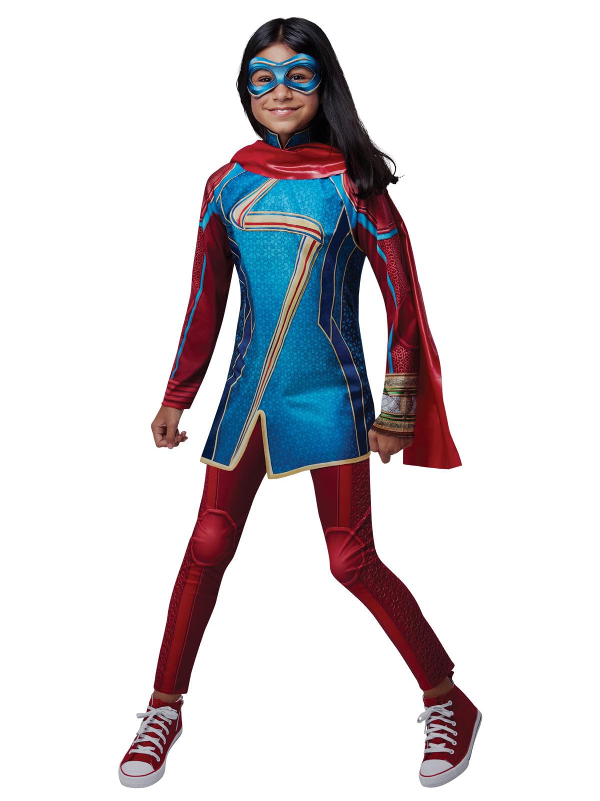 Rubies Official Marvel Studios Ms Marvel Child Costume, Kids Superhero Fancy Dress Halloween Halloween