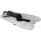 Total Body Support Pillow 16x130 Inch – Hypoallergenic, U-Shape Or Full Circle, For Floor, Bed, Or Sofa