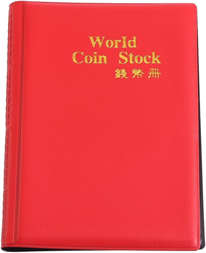 Coin Album Books, 10 Page 120 Pockets World Coin Stock Album Book Case