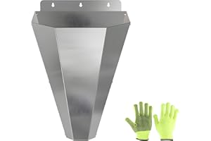 of 1 Compact Poultry Funnel Point with Gauntlets Flexible Design Setup Poultry Handling Tool