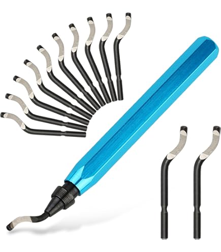 thumbnail image 2 of RB3000 Deburring Tool With 10PCS BK3010 For HSS, Swivel Head For Metal 2 of 9