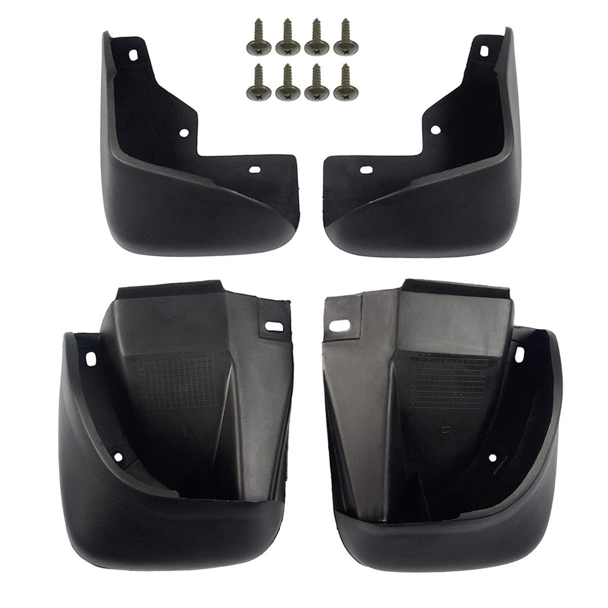 A-Premium Splash Guards Mud Flaps Mudguards Compatible with Honda Accord Sedan 1998 1999 2000 2001 2002 Front and Rear 4-PC Set