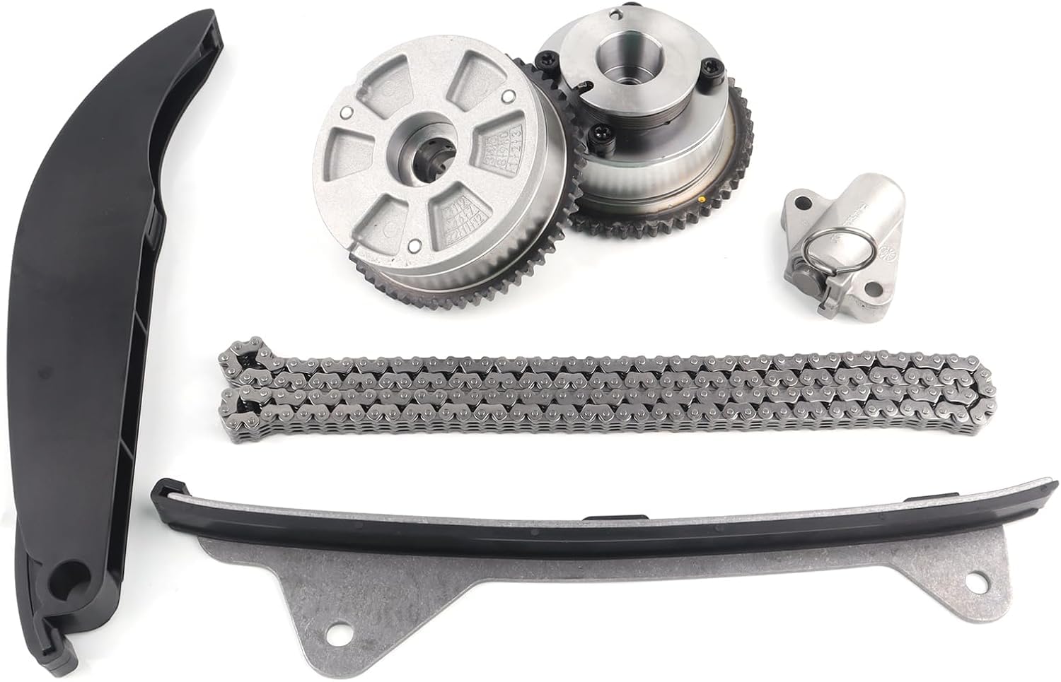 Photo 1 of Engine Timing Chain Kit With 2Pcs intake & Exhaust VvT Gear Sprocket fit For Kia Soul Forte CeratoTucson Forte5 2.0L Engine Aftermarket Parts,24321-2E010 24370-2E010 24350-2E011