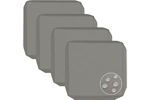 Sqodok Patio Cushion Covers 25x25 inch, Waterproof 4Pack Outdoor Cushion Covers Replacement,Seat Slipcovers for Patio Furniture, Sectional Sofa, Wicker Chair, Grey