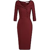 MUXXN Women's Classic Vintage Sweetheart Neckline Cocktail Prom Tea Dress