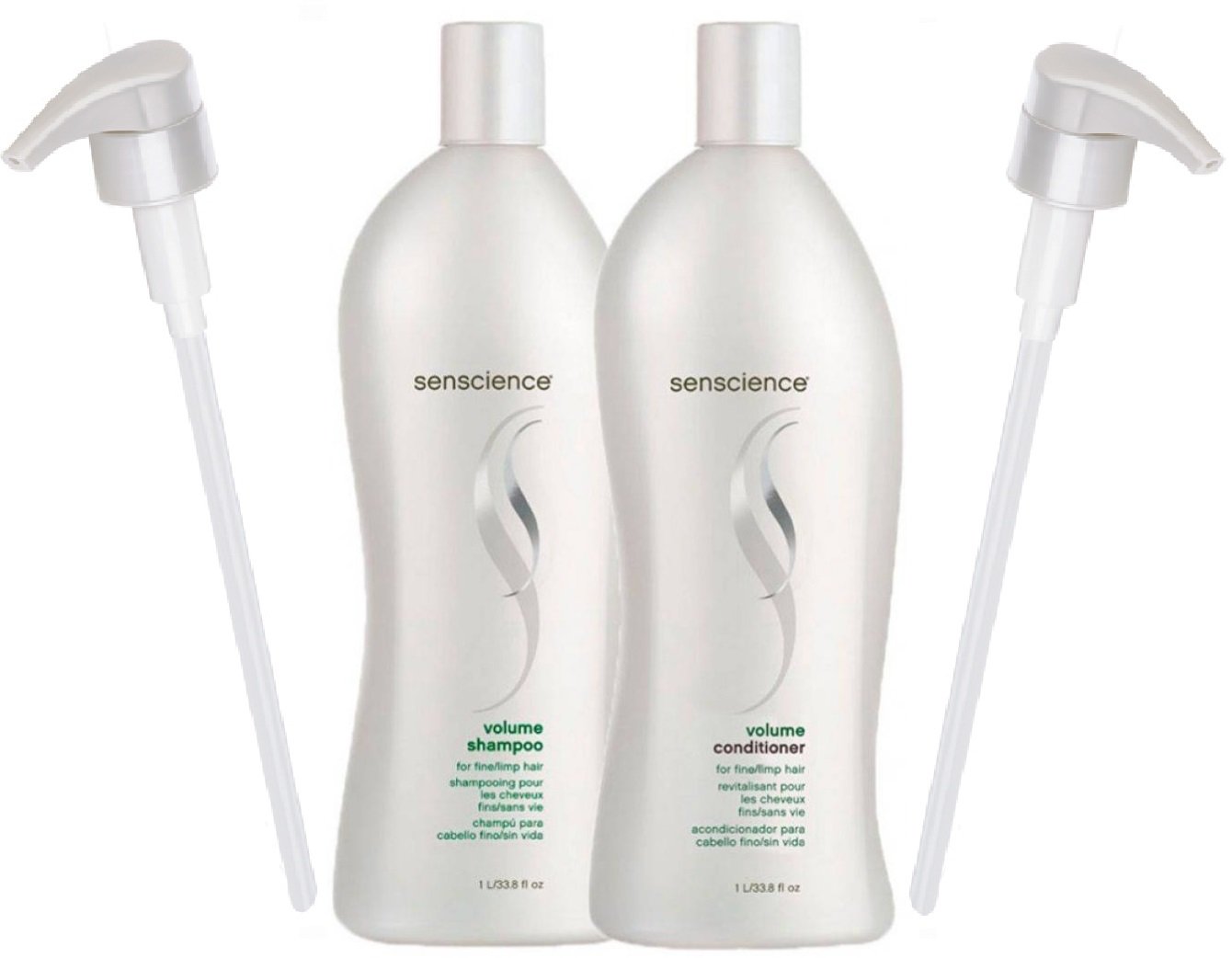 Senscience Volume Shampoo & Conditioner (33.8oz Each) - With Pumps
