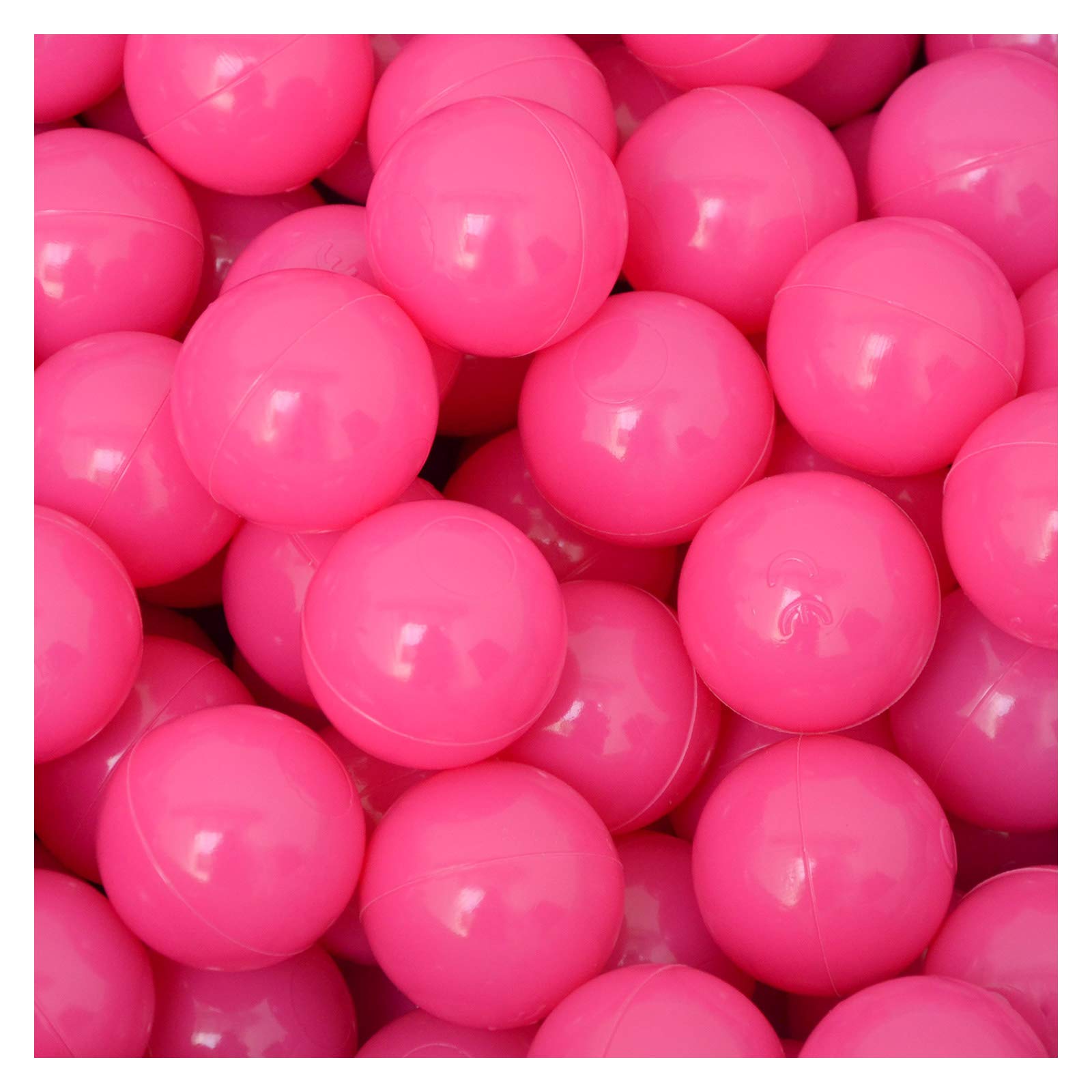 LittleTom 50 Plastic Balls 5.5cm in diameter to fill children's ball pits Pink