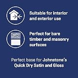Johnstone's Quick Dry Gloss Primer Undercoat Brilliant White Water Based 0.75L view 7