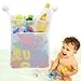 Bath Toy Organizer Bathroom Tub Storage - 3 Bonus Suction Cups Hook Machine Washable