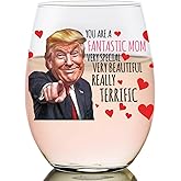 Patriots Cave Mom Gifts Wine Glass - Made in the USA - Mothers Day Funny Gift For Mom From Daughter Son Husband Christmas Birthday