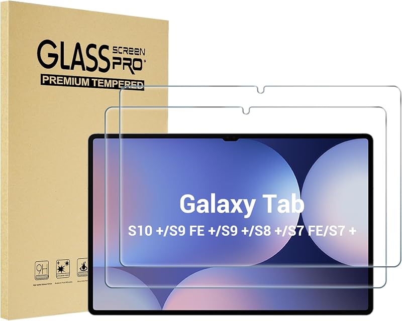 ProCase 2 Pack Tempered Glass Screen Protector for Galaxy Tab S10 Plus 2024