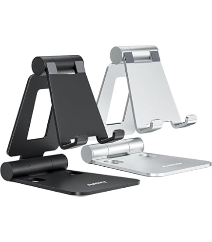 Support Pliable Pour Smartphone - Léger, Réglable, Idéal Pour Bureau, Cuisine, Voyage