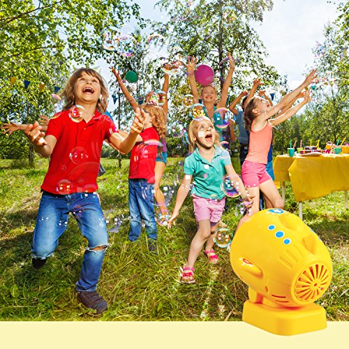 Geekper Bubble Machine for Kids - [ Upgrade ] Automatic Bubble Blower Durable Bubble Maker - 500 Bubbles per Minute Simple with Bubbles Solution Refill and Easy to Use - Thumbnail 5