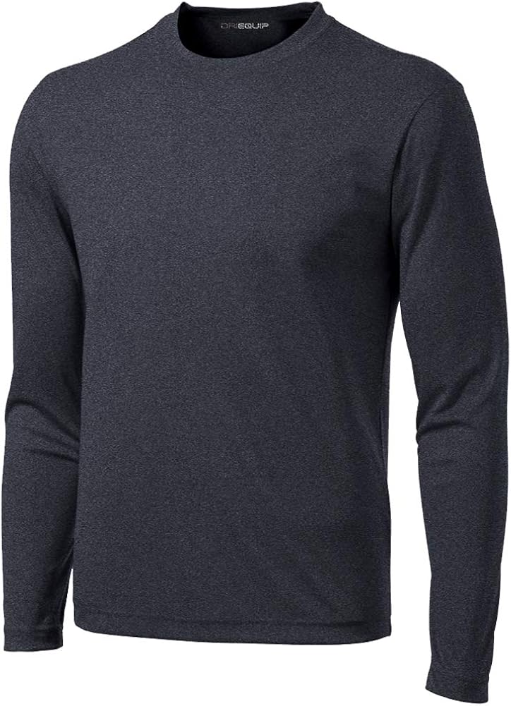 DRI-Equip Long Sleeve Moisture Wicking Athletic Shirts: Clothing