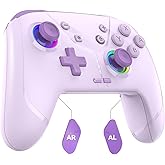 GMBACK Wireless Switch 2 Pro Controller with Home Wake Up &amp; Loop Macro | Bluetooth Gaming Controller for Nintendo Switch 2/1/Lite/OLED with HD Rumble, 6-Axis Gyro, Turbo, 800mAh, Purple