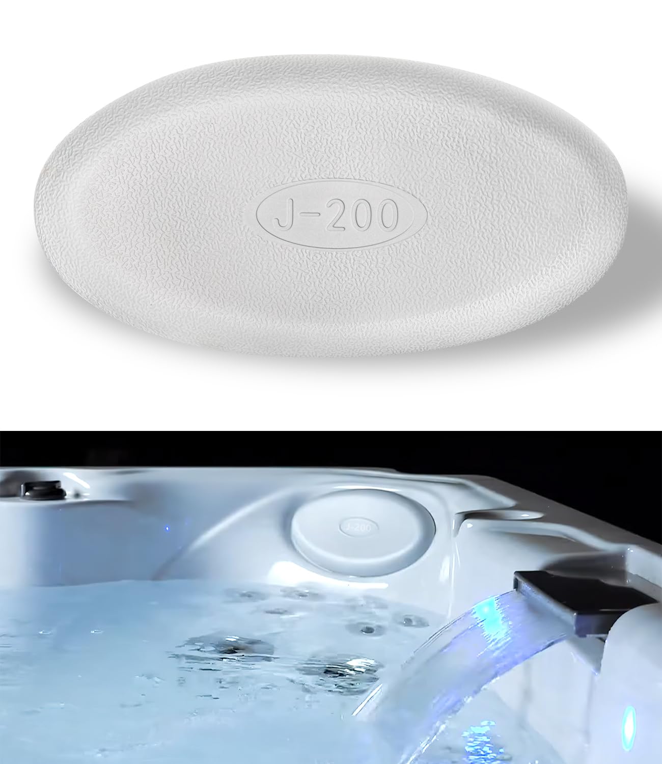 Photo 1 of 2472-828 Replacement Headrest Pillow for Jacuzzi All J-200 Model Spas Including J-230, J-235, J-245, J-270, J-275 and J-280, Does Not Fit J-225 and J-215 Built 2016+