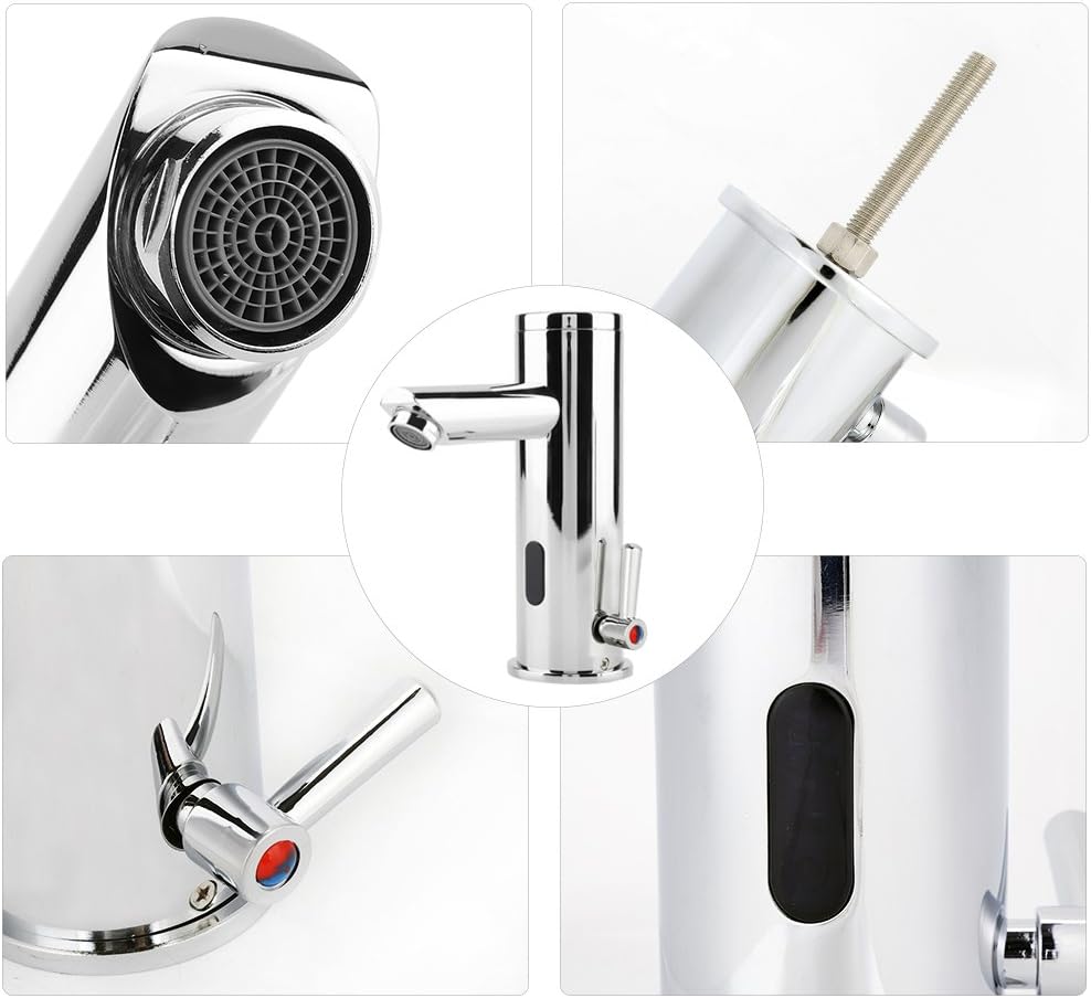 Basin Faucet Water-tap Brass AUTO Touchless Infrared Sensor Hot and Cold for Bathroom Kitchen, Copper - Image 5