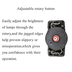 Hahiyo 3A 125V Inline Rotary Cord Switch Adjustable