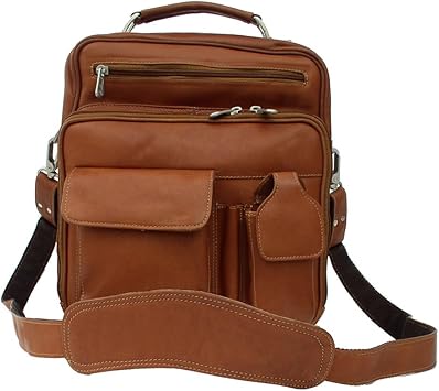 Piel leather messenger bag Clearance