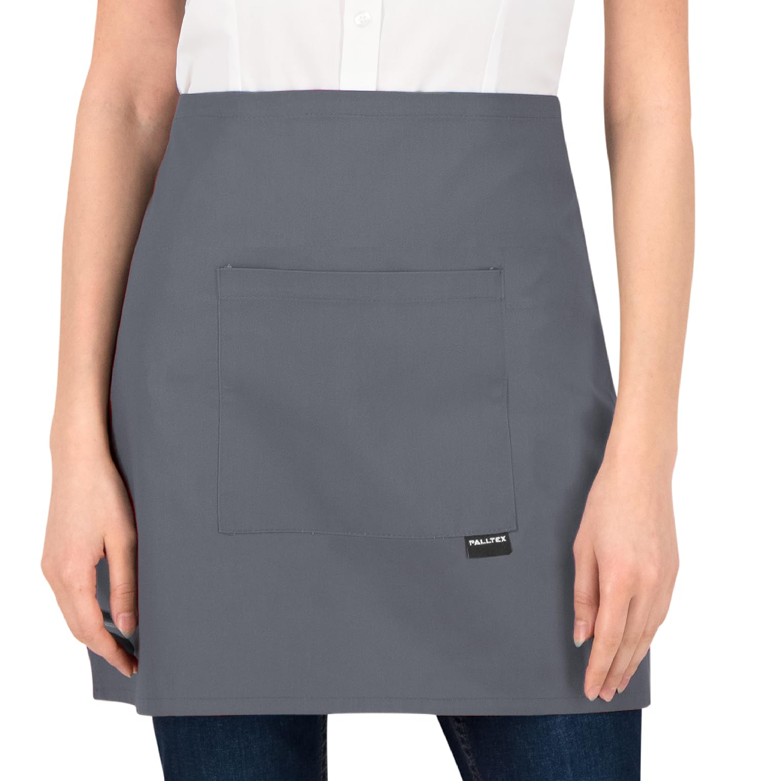 PALLTEX Amaya Unisex Cooking Apron Men Short Cooking Apron Women Short Apron Women Apron Men for Cooking Crafts Painting Baking, gray, One Size