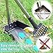 CHERPET Dog Pooper Scooper - Long Handle Tray & Rake Pick Up Pets Waste Removal Metal Durable Dog/Cat Scoopers Easy to Use Great Clean Up for Outdoor/Grass/Yard