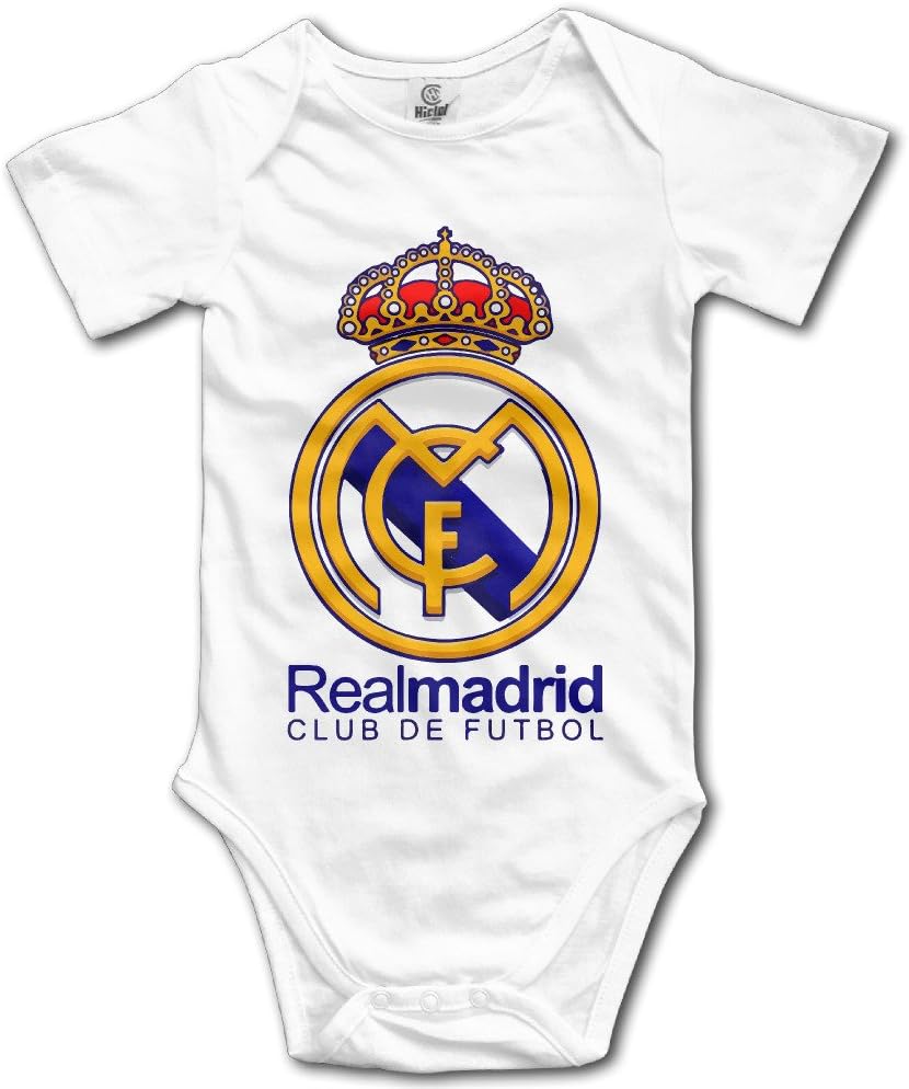 IMMAZM Real Madrid Club De Fútbol Baby Climbing Clothes Bodysuit