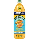 Double Strength Orange &amp; Pineapple Fruit Squash No Added Sugar 1750ml (Pack of 3)