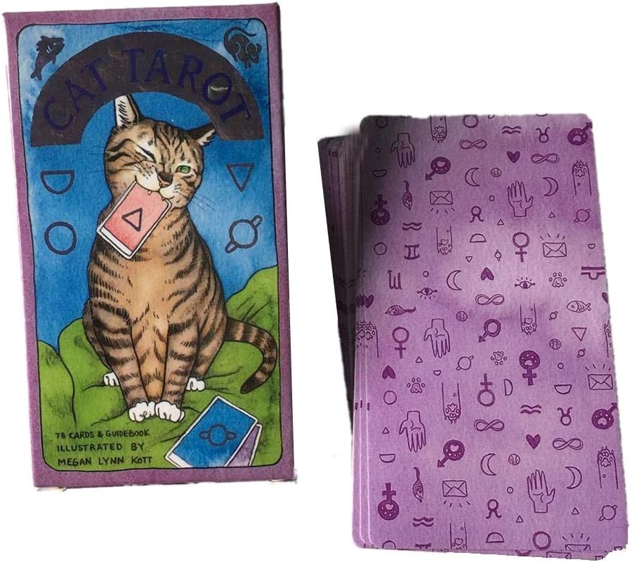 heresell Cat Tarot Cards,Card Games Family Games Travel Games, 78 Tarot Board Games Cards Tarot Deck Card Tarot Card