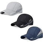 HH HOFNEN Quick Dry Cap Lightweight Running Hats Outdoor Airy Mesh Adjustable Sports Sun Hat UV Protection Hat for Men Women