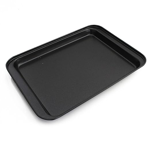 asentechuk® Rectangular antiadherente pizza Pan bandeja para el ...
